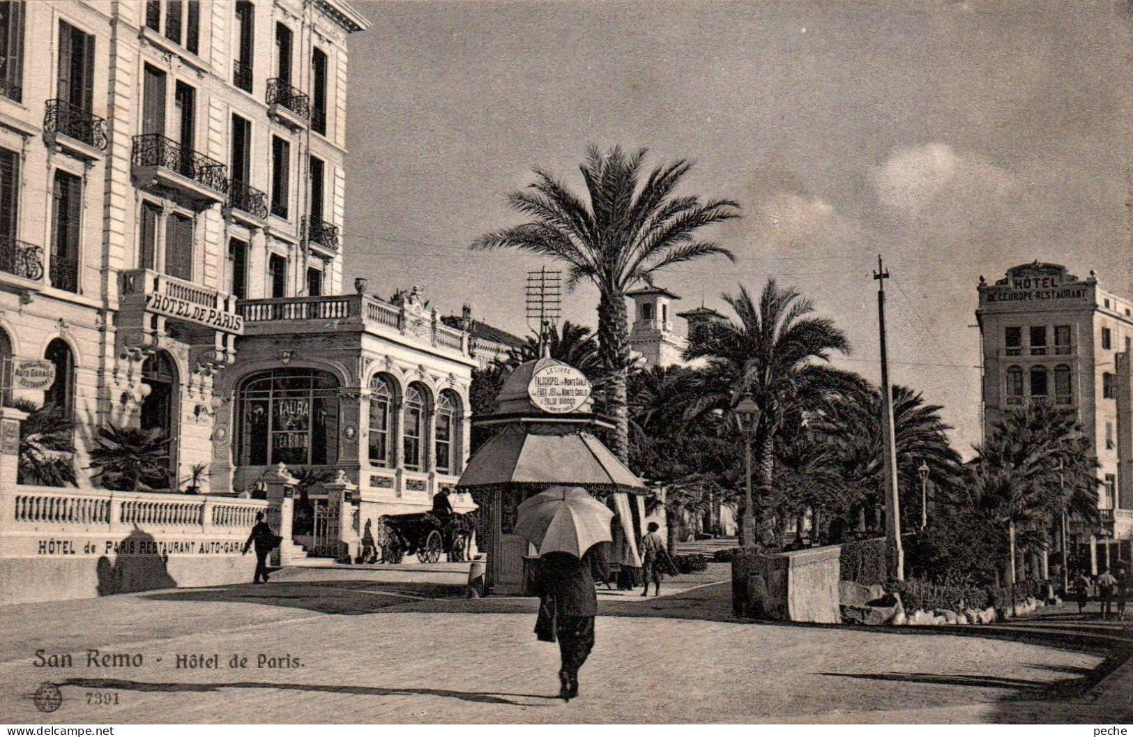 N°557 W -cpa San Remo -hôtel De Paris- - San Remo