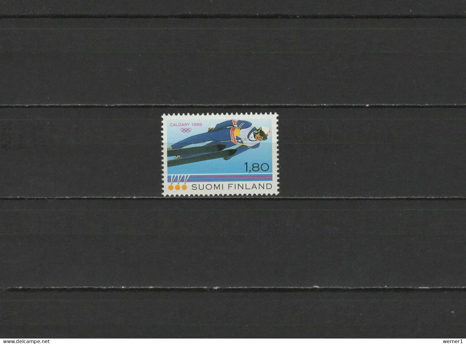 Finland 1988 Olympic Games Calgary Stamp MNH - Invierno 1988: Calgary