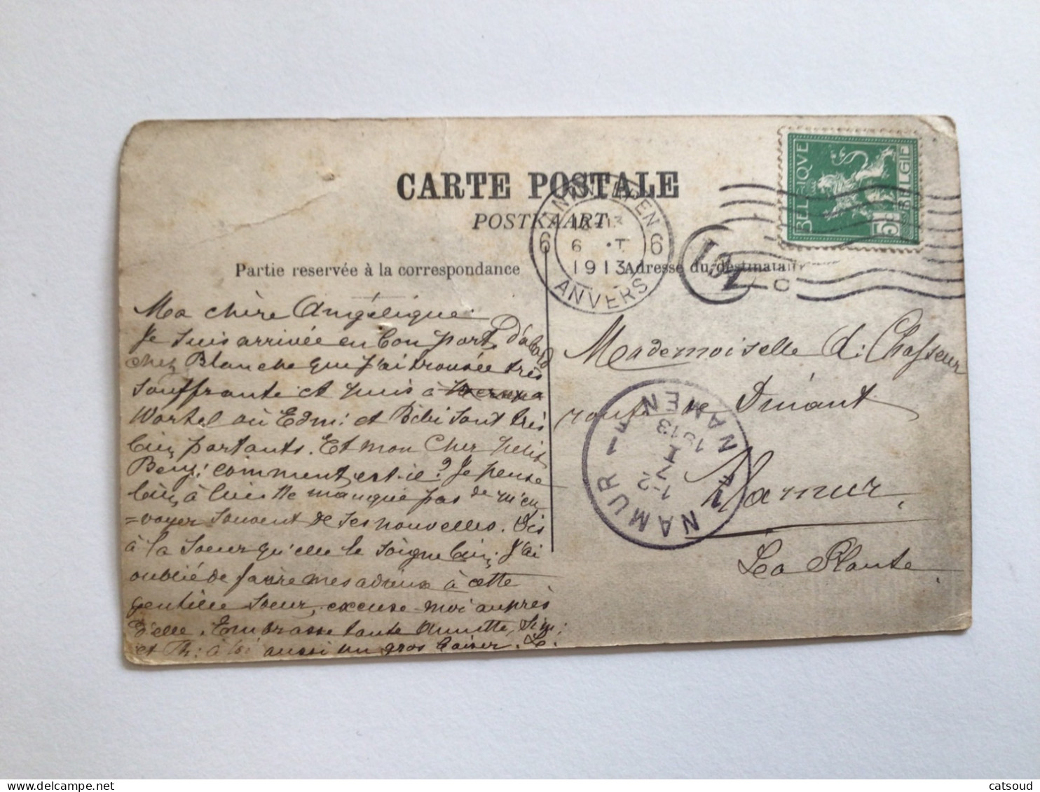 Carte Postale Ancienne (1913) Wortel Maison De Refuge Habitation Du Directeur - Hoogstraten