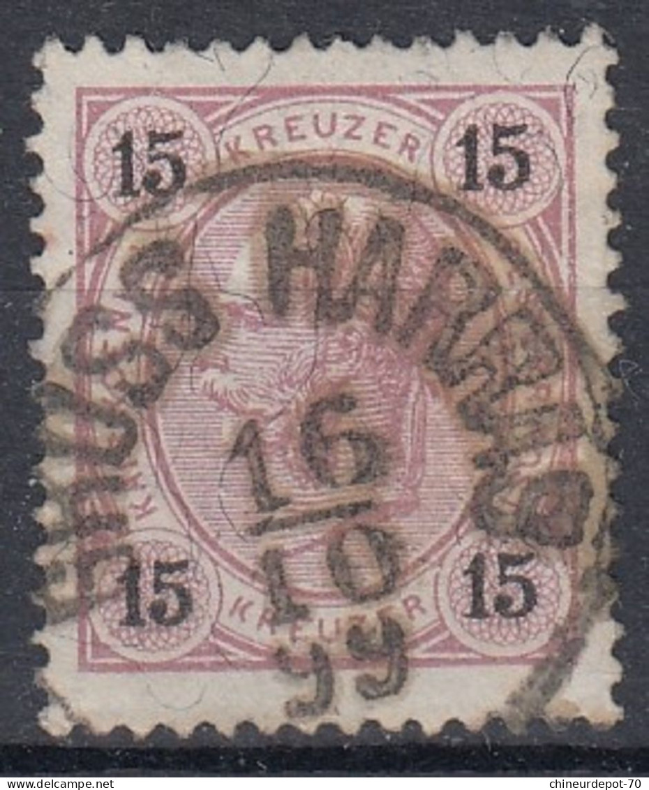 AUSTRIA  AUTRICHE OSTEREICH FRANZ JOSEPH CACHET GRUSS HARRAS - Usados