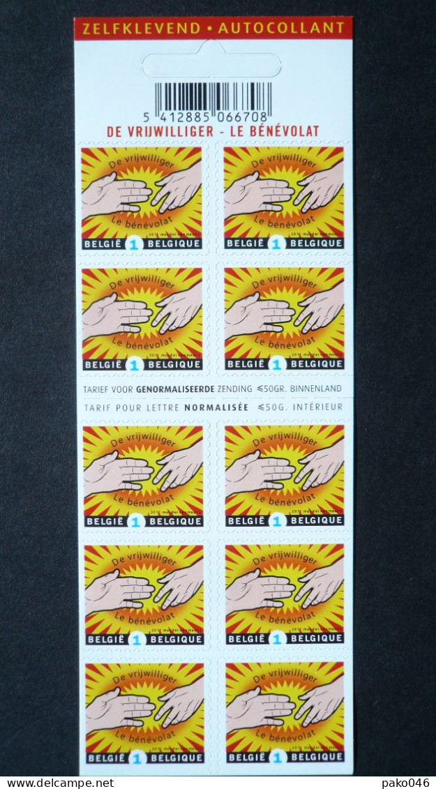 COB B120** Neuf 2011  Carnet De Timbres-poste – Emission De Solidarité à L'occasion De L'année Européene Du Bénévolat  - - 2002-… (€)