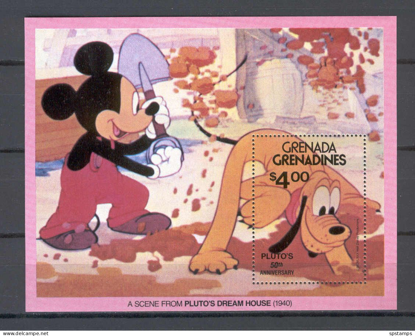 Disney Grenada Gr 1981 Pluto MS MNH - Disney