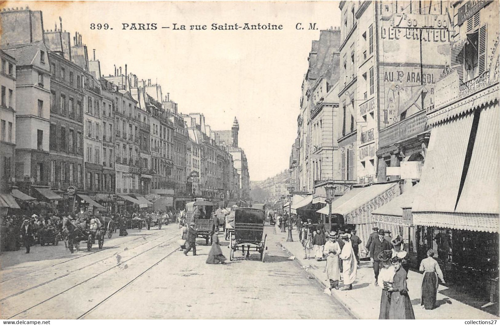 PARIS-75004- LA RUE SAINT-ANTOINE - Arrondissement: 04
