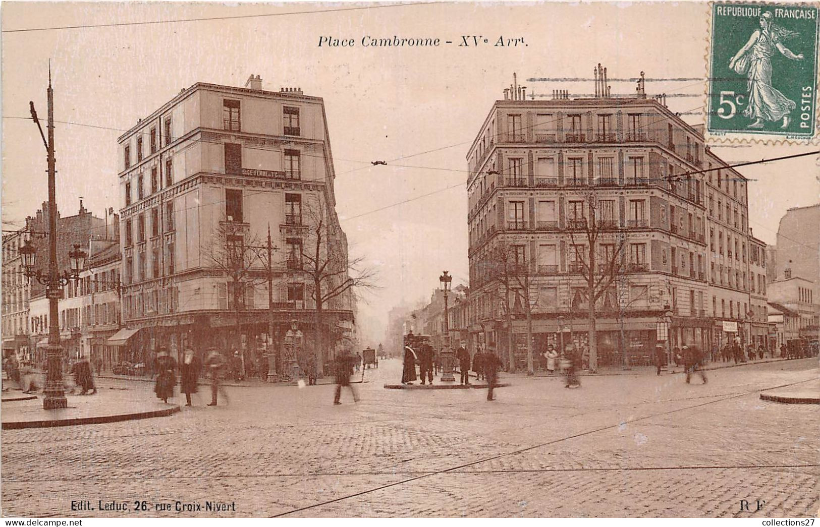 PARIS-75015- PLACE CAMBRONNE - Arrondissement: 15