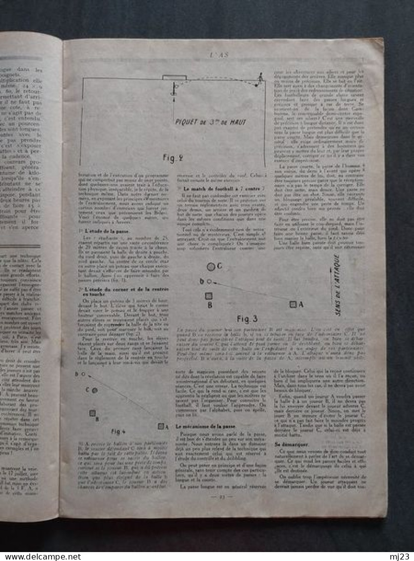 Revue l'As Septembre 1927 n°7 Tous les sports