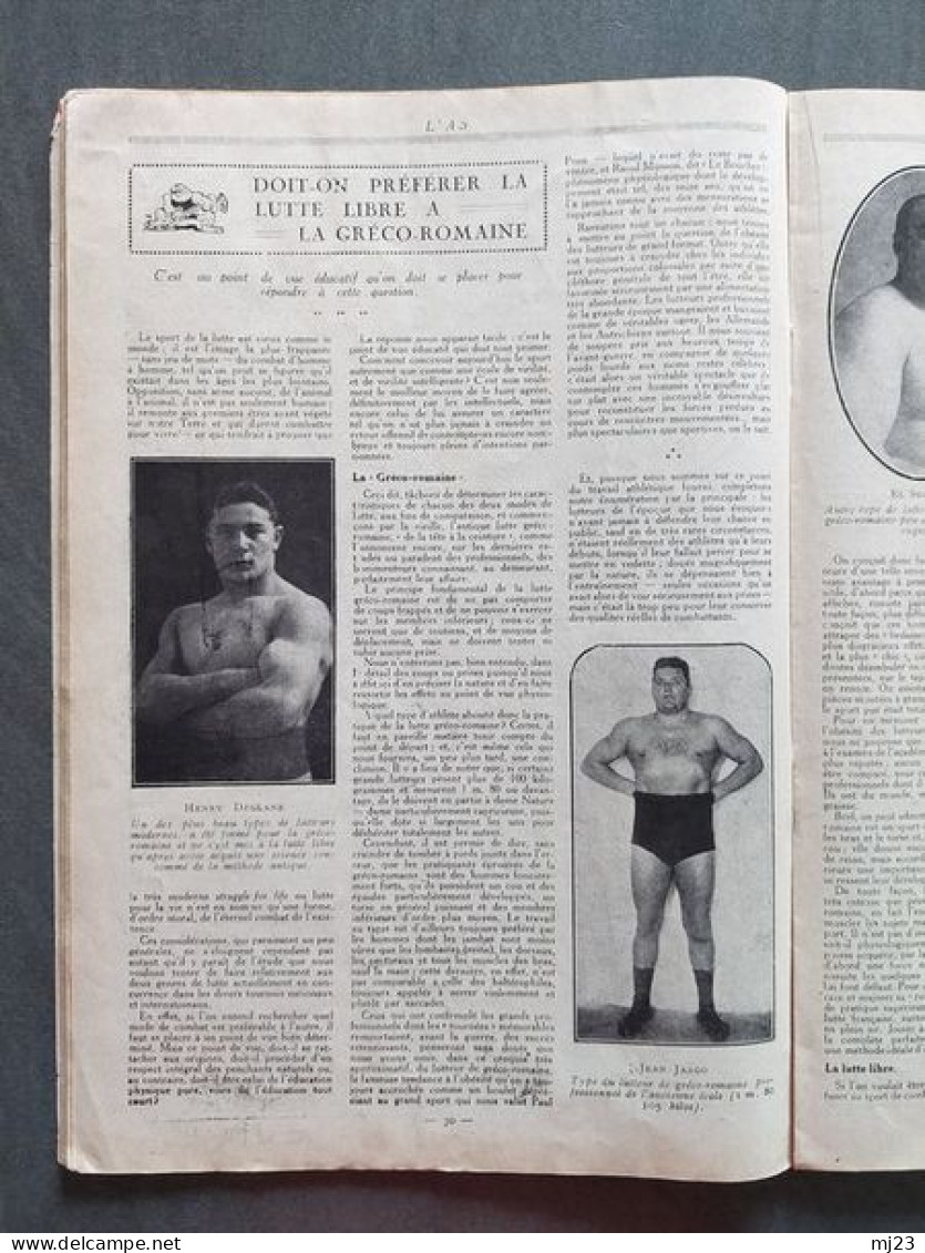Revue l'As Septembre 1927 n°7 Tous les sports