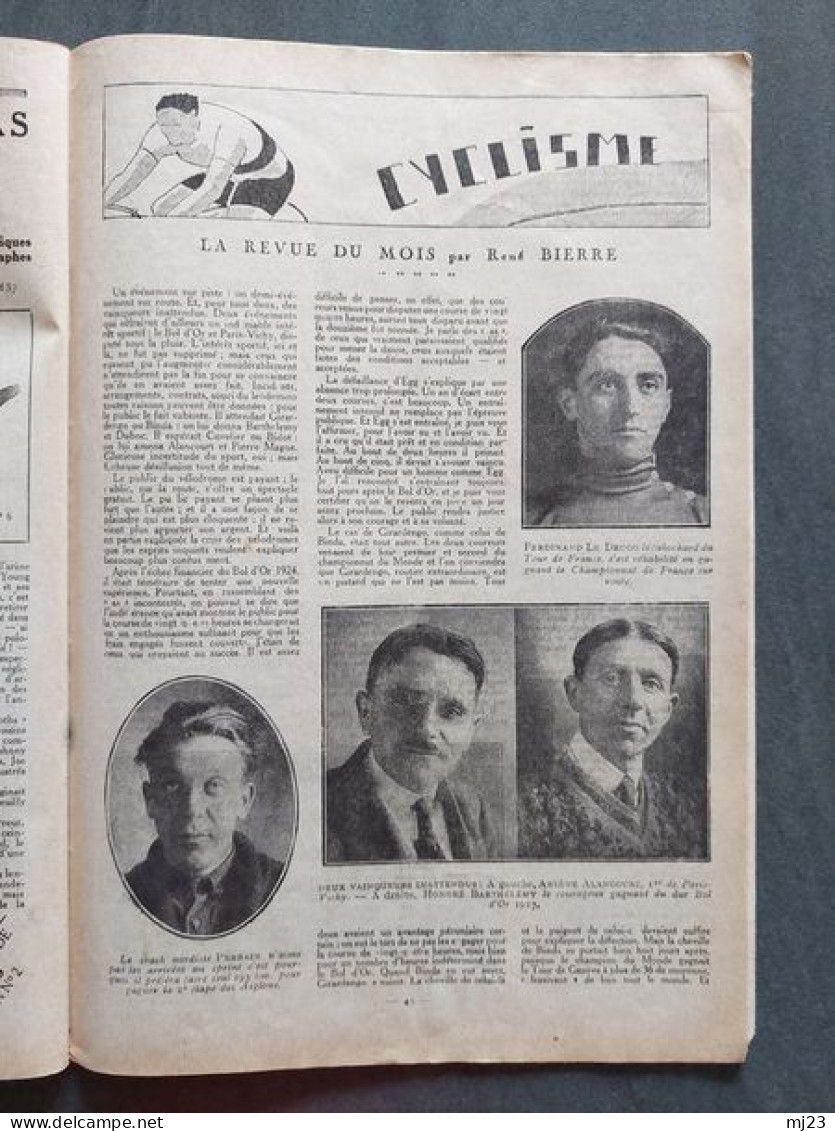 Revue l'As Septembre 1927 n°7 Tous les sports