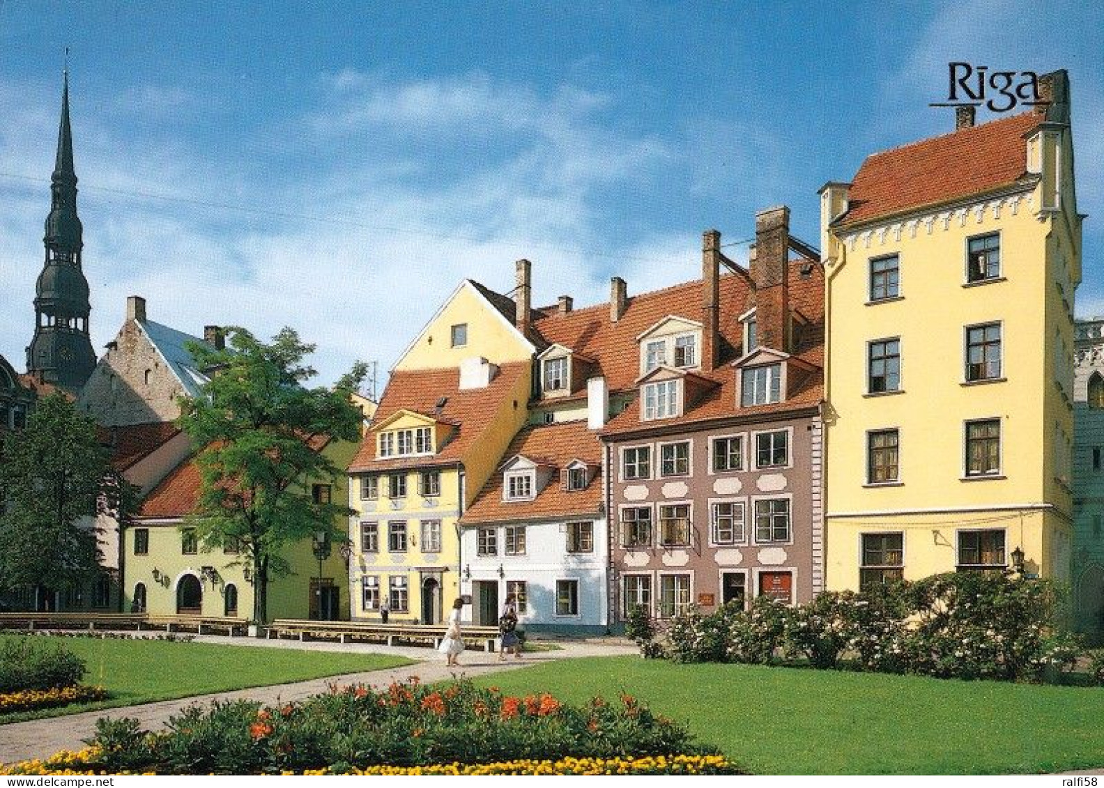 1 AK Lettland / Latvia * The Square Near The Philharmonic Concert-hall In Riga * - Lettland