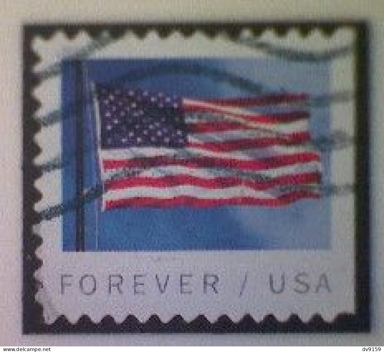 United States, Scott #5344, Used(o) Booklet, 2019, Flag Definitive, (55¢) - Used Stamps