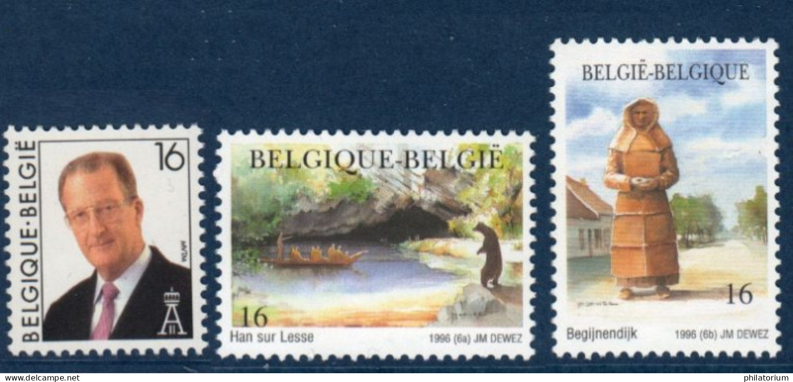 Belgique België, **, Yv 2639, 2640, 2641; Mi 2691, 2692, 2693, SG 3327, 3328, 3329, - Unused Stamps