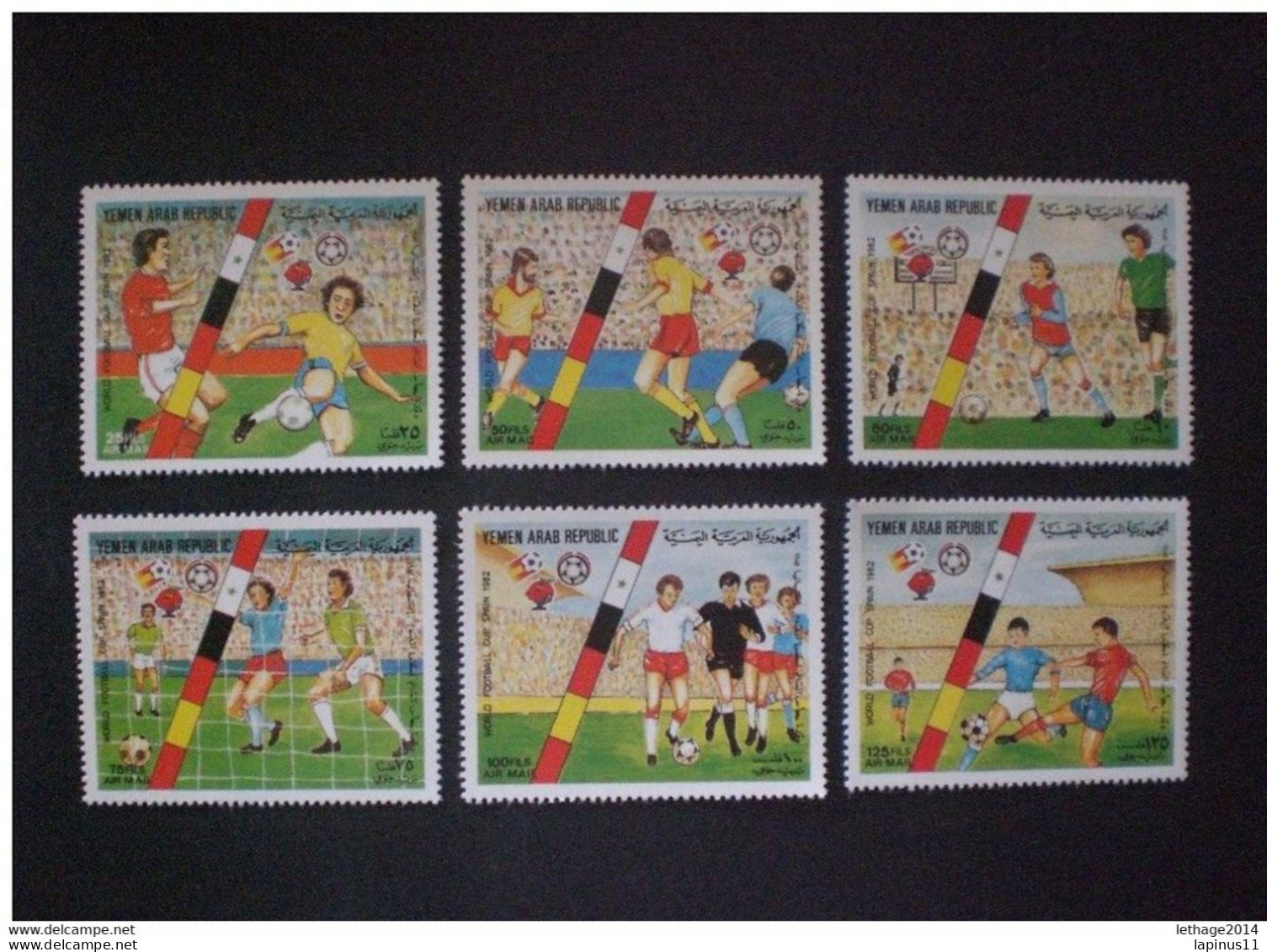 STAMPS YEMEN NORD 1982 Airmail - Football World Cup - Spain Dentellatura: 14 MNH - Yémen