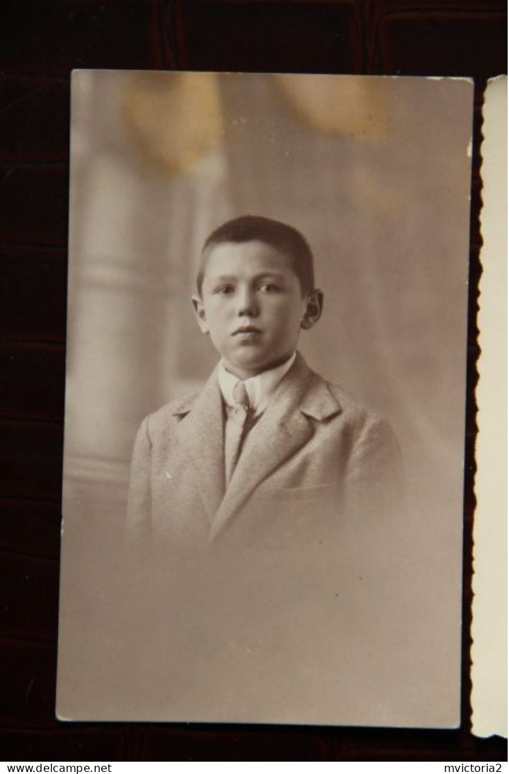 20 - BASTIA  :3 Cartes Photo D'un Corse ( Enfant, Militaire Au 173ème Puis Zouave)  - J.MORETTI  Photographe . - Bastia