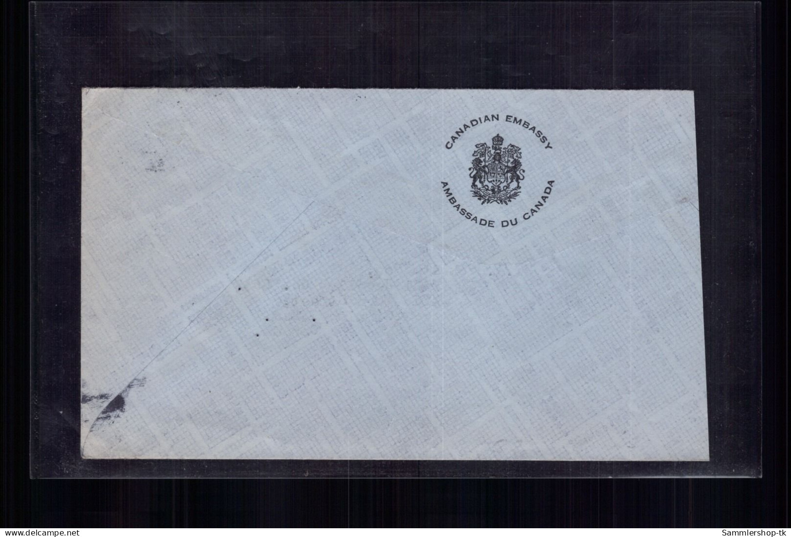 Bund Luftpost Brief - MiNr 136 Posthorn EF - Kanadische Botschaft N. Canada 1953 - Autres & Non Classés