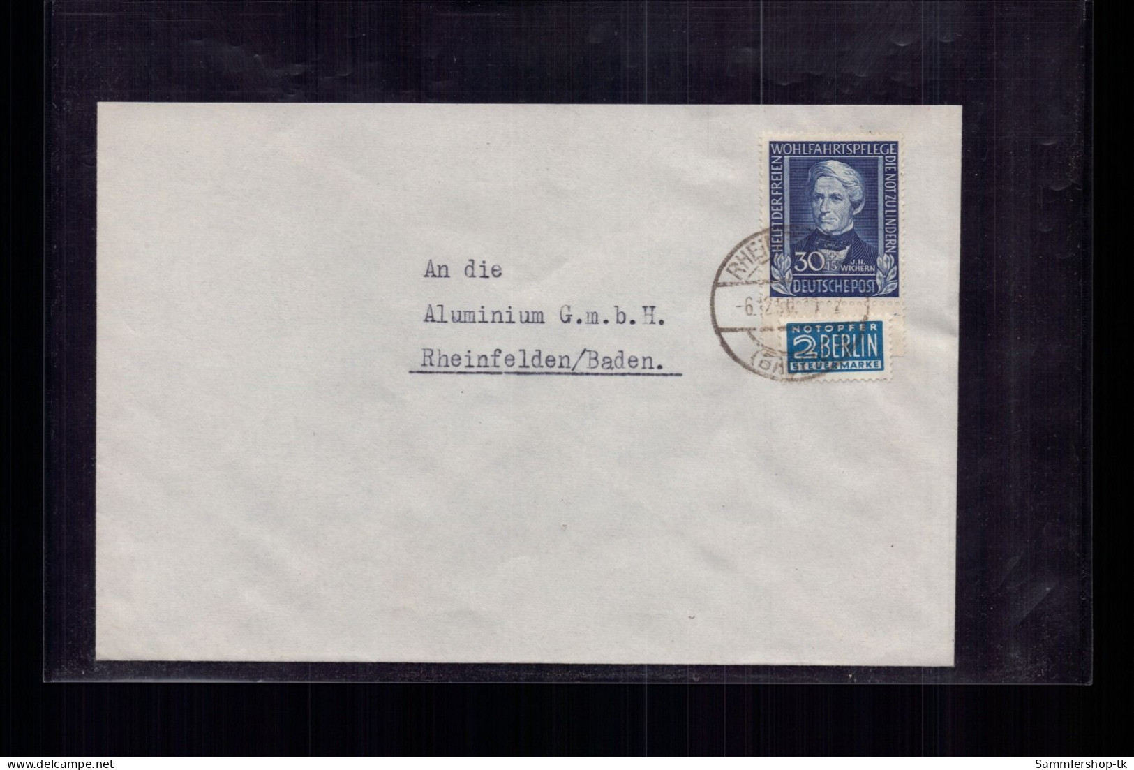 Bund Brief MiNr 120 - Deutsche Industrie Messe Hannover 1950 - Autres & Non Classés