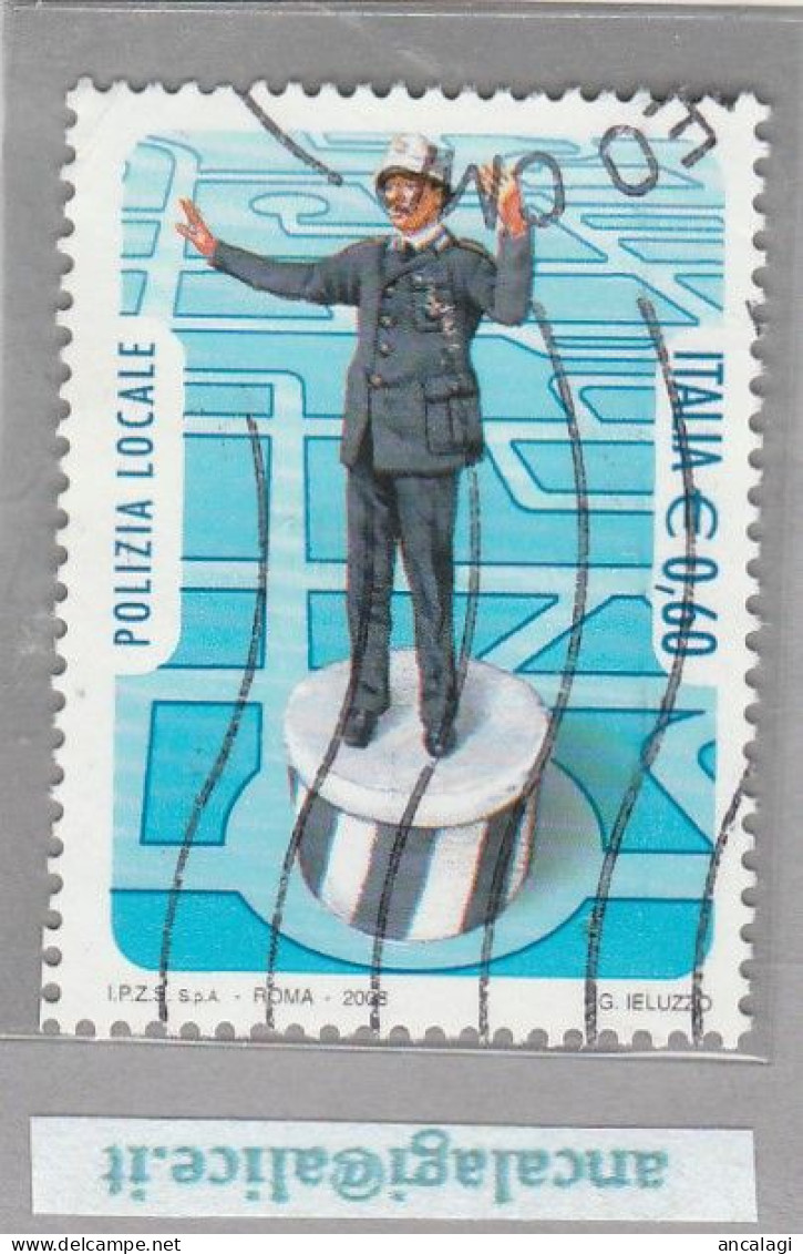 USATI ITALIA 2008 - Ref.1103 "POLIZIA LOCALE" 1 Val. - - 2001-10: Usados