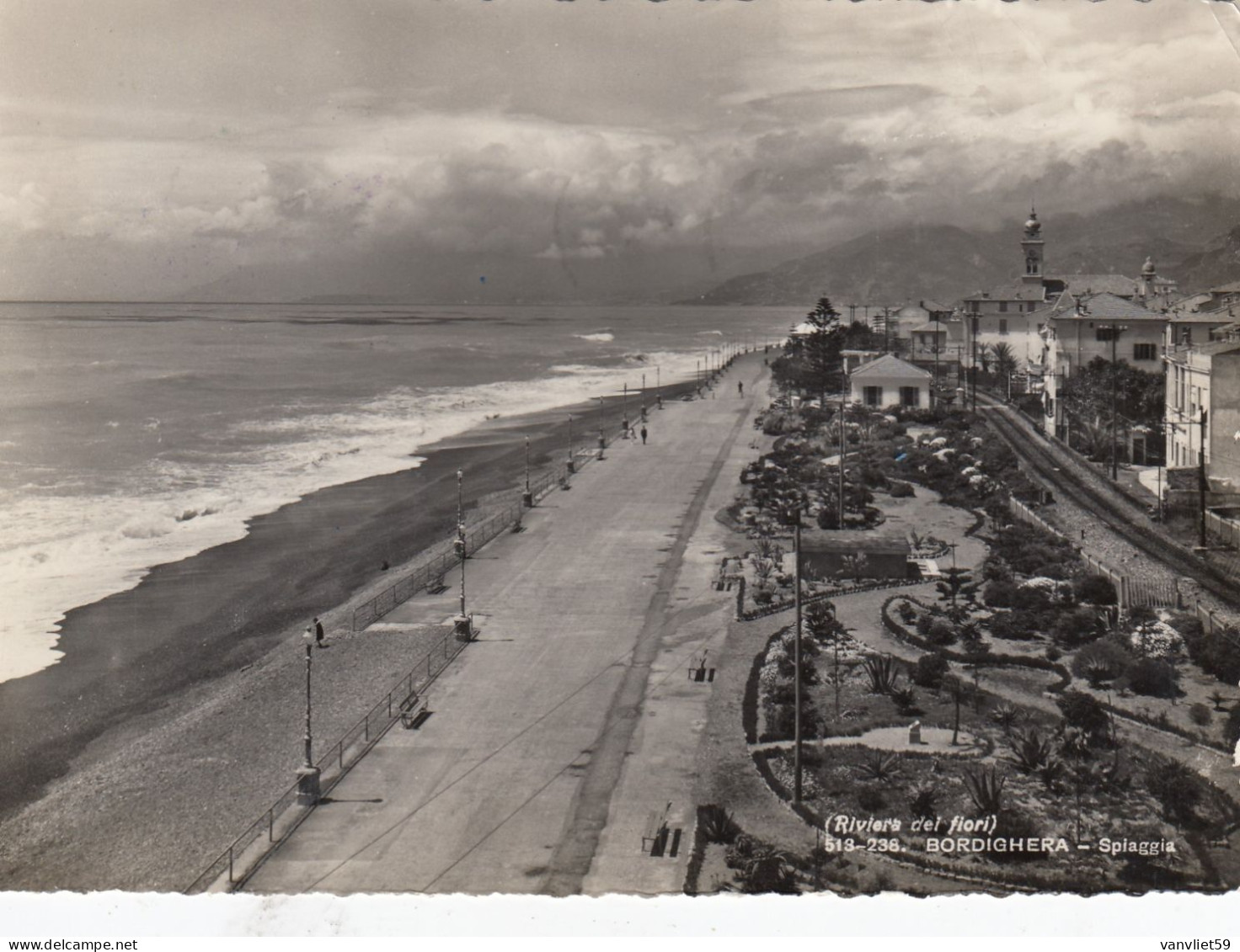 BORDIGHERA-IMPERIA-7 CARTOLINE VERA FOTOGRAFIA- 6 VIAGGIATE 1951-1955 -TUTTE SCANSIONATE - Imperia