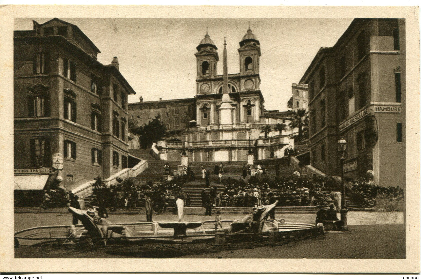 CPA - ROMA - CHIESA DALLA TRINITA DEI MONTI  (IMPECCABLE) - Altri Monumenti, Edifici