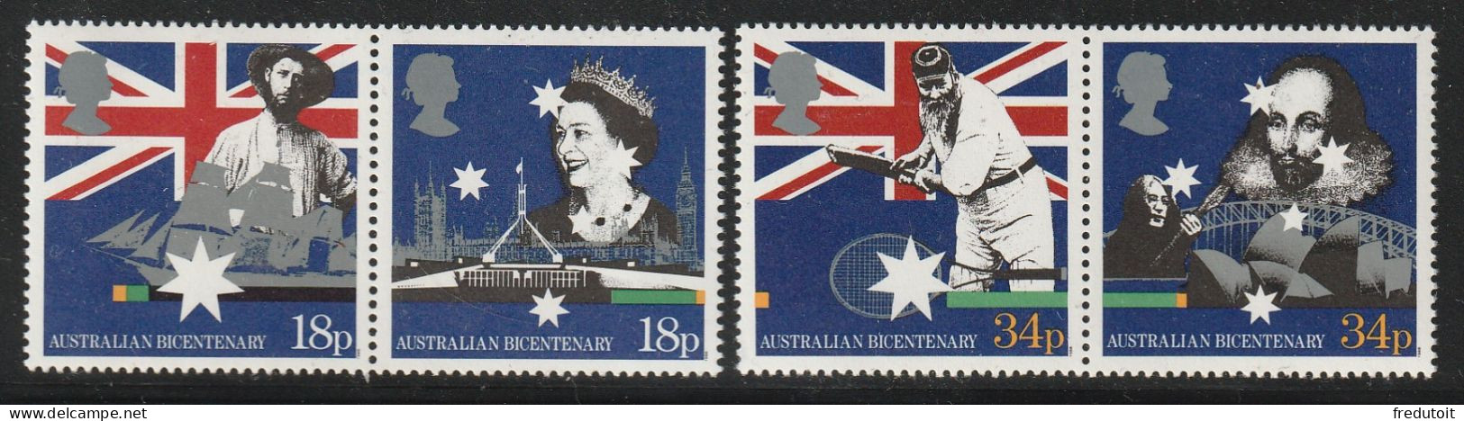 GRANDE BRETAGNE - N°1315/8 ** (1988) - Unused Stamps