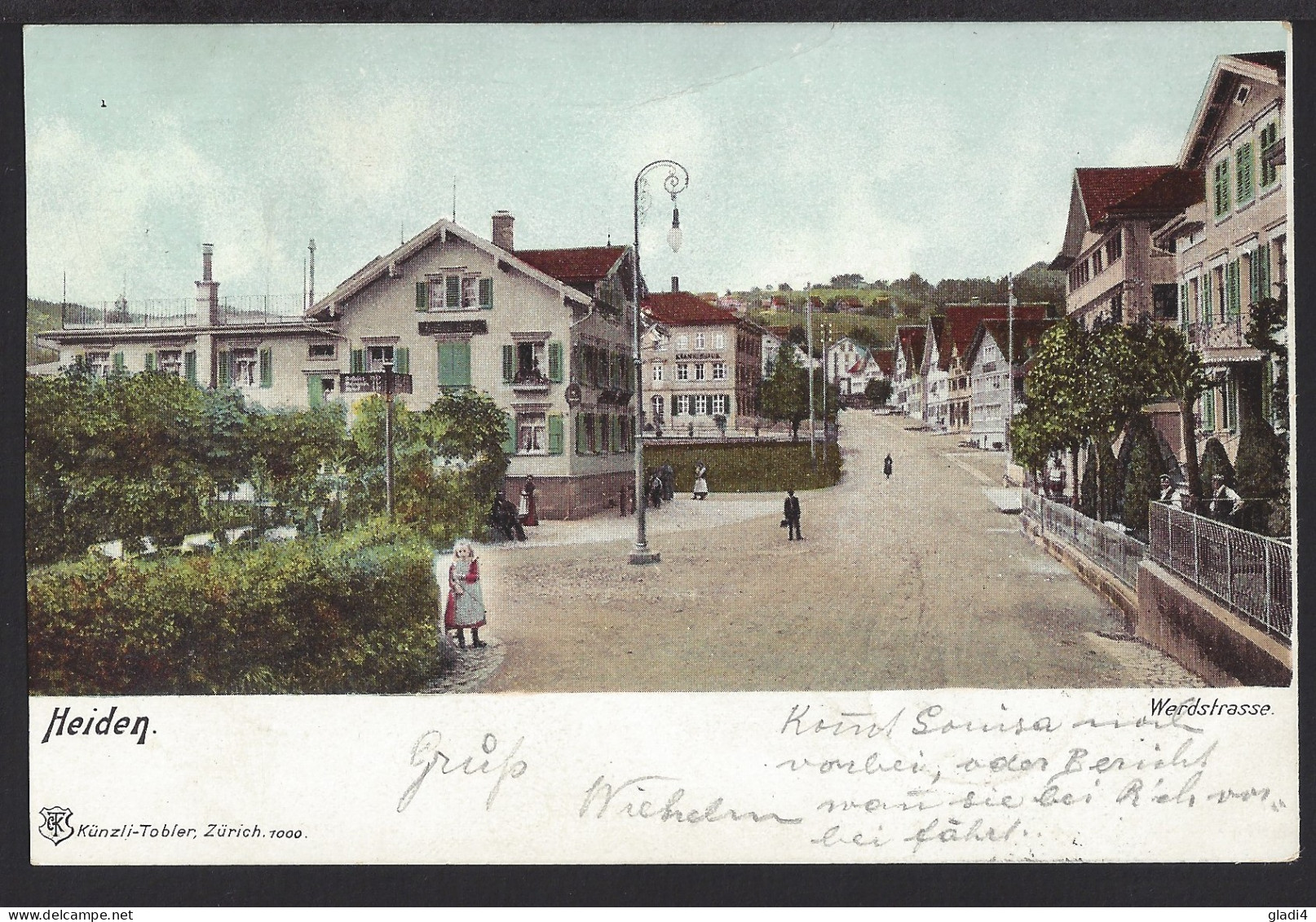 Heiden Werdstrasse - Belebt - 1906 - Autres & Non Classés