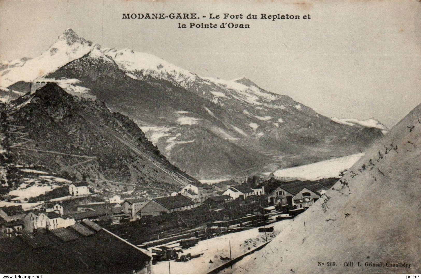 N°569 W -cpa Modane Gare -le Fort Du Replaton- - Modane
