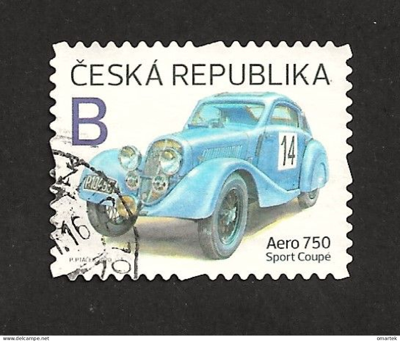 Czech Republic 2020 ⊙ Mi 1094 Sc 3849 Racing Car Aero 750 Sport Coupé. Tschechische Republik. - Used Stamps