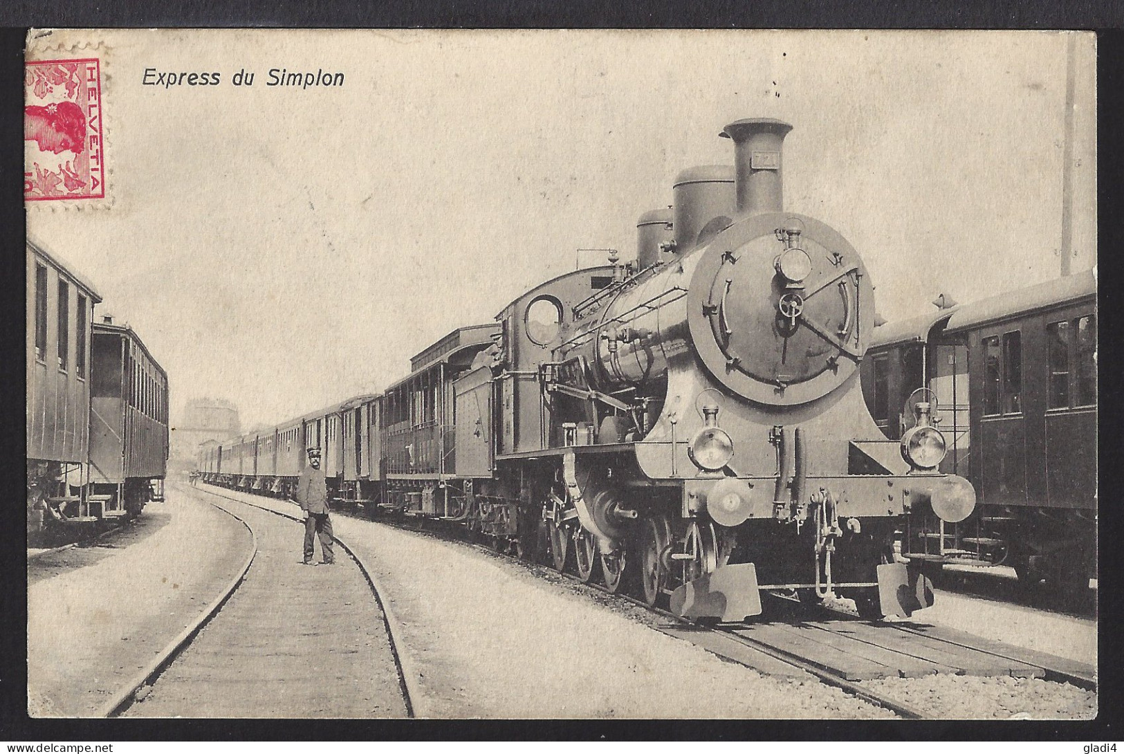 Express Du Simplon - Bahnhof - Gare - Train à Vapeur - Dampflok - 1911 - Autres & Non Classés