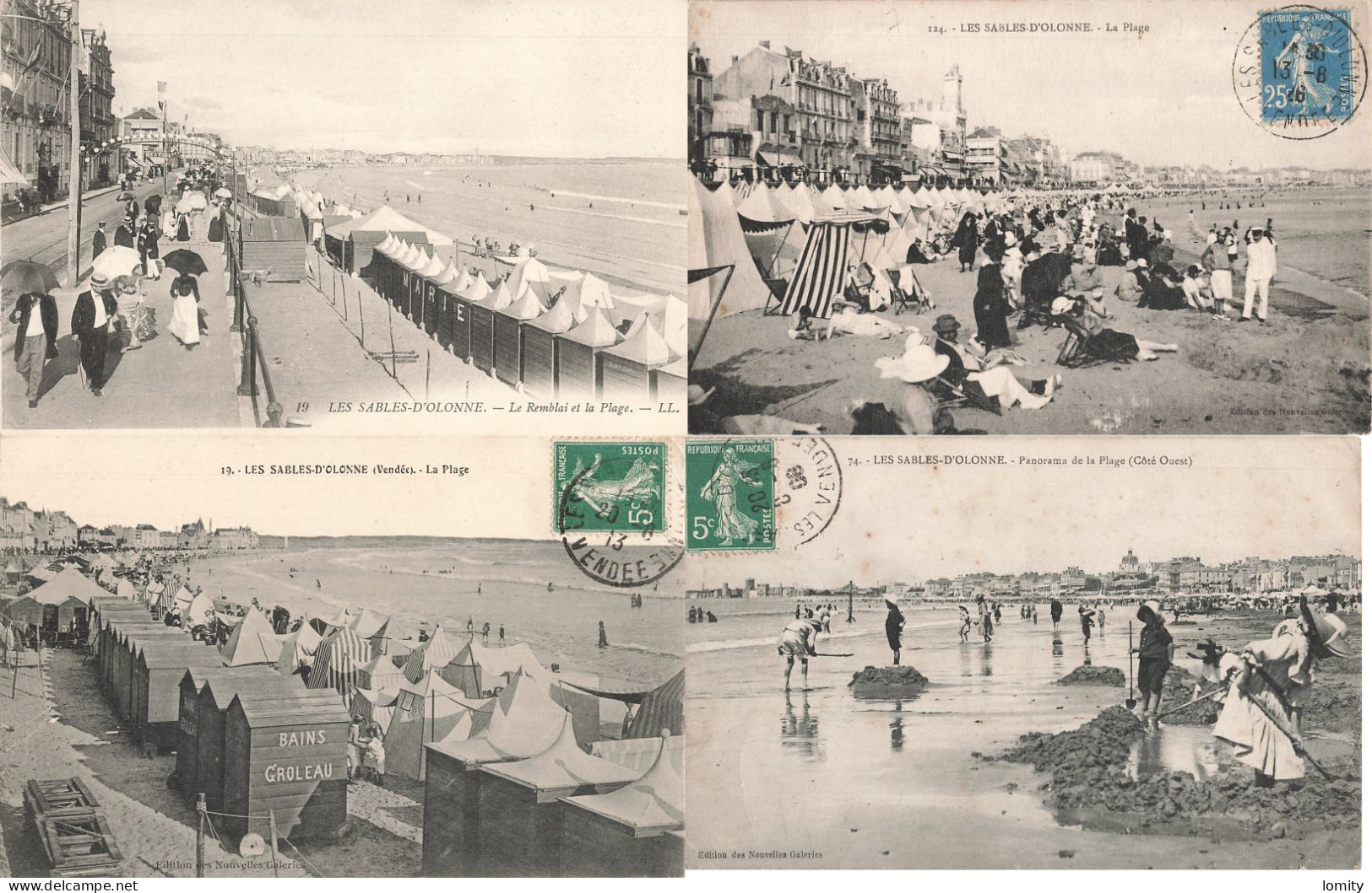 Destockage Lot De 8 Cartes Postales CPA De Vendée Les Sables D' Olonne - 5 - 99 Karten