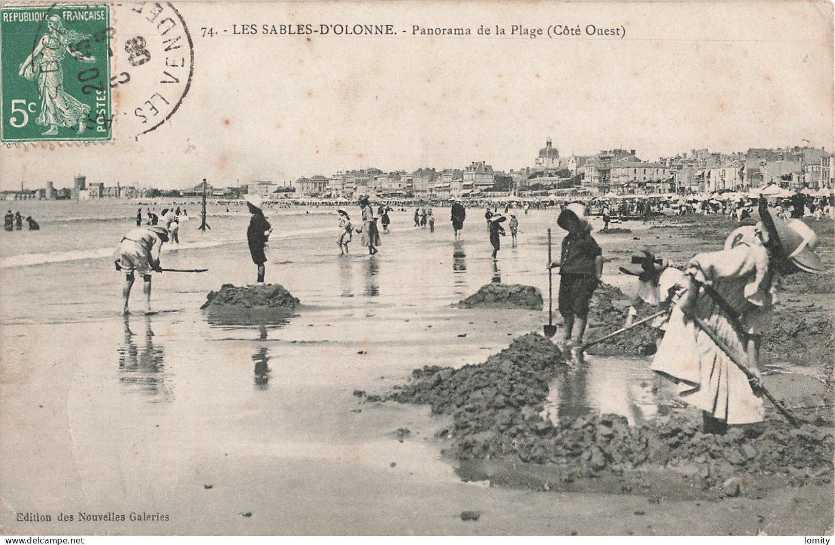 Destockage lot de 8 cartes postales CPA de Vendée les Sables d' Olonne