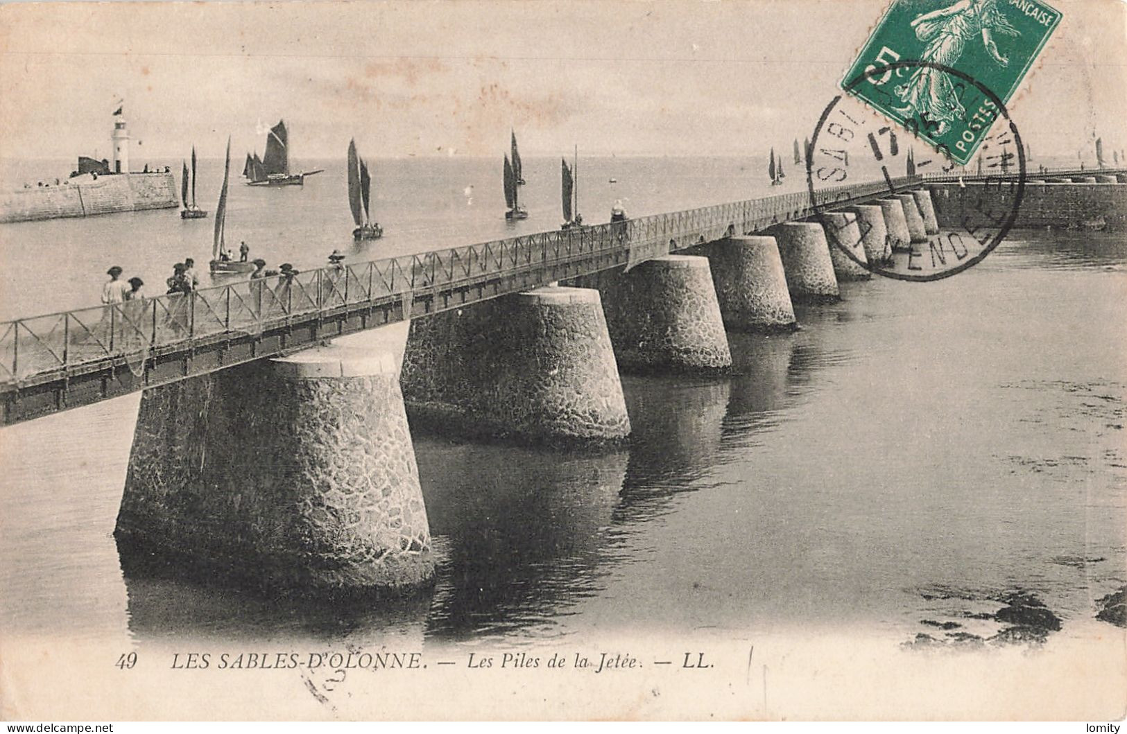 Destockage lot de 8 cartes postales CPA de Vendée les Sables d' Olonne