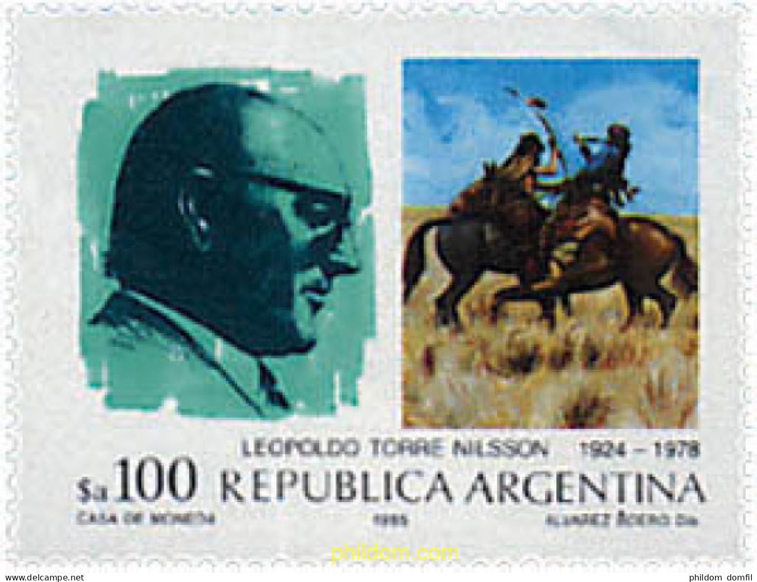 729823 MNH ARGENTINA 1985 CINE ARGENTINO - Unused Stamps