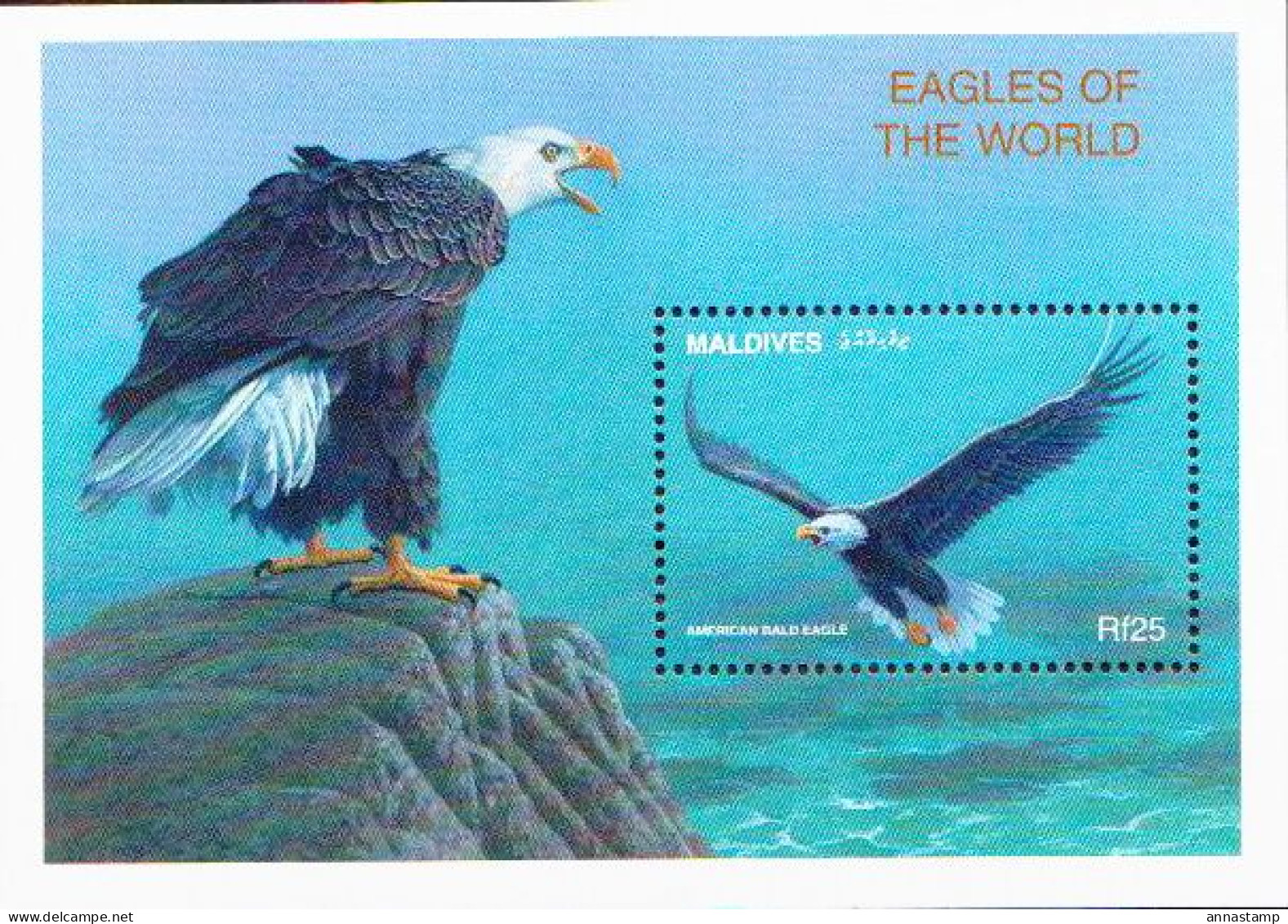 Maldives MNH SS - Águilas & Aves De Presa