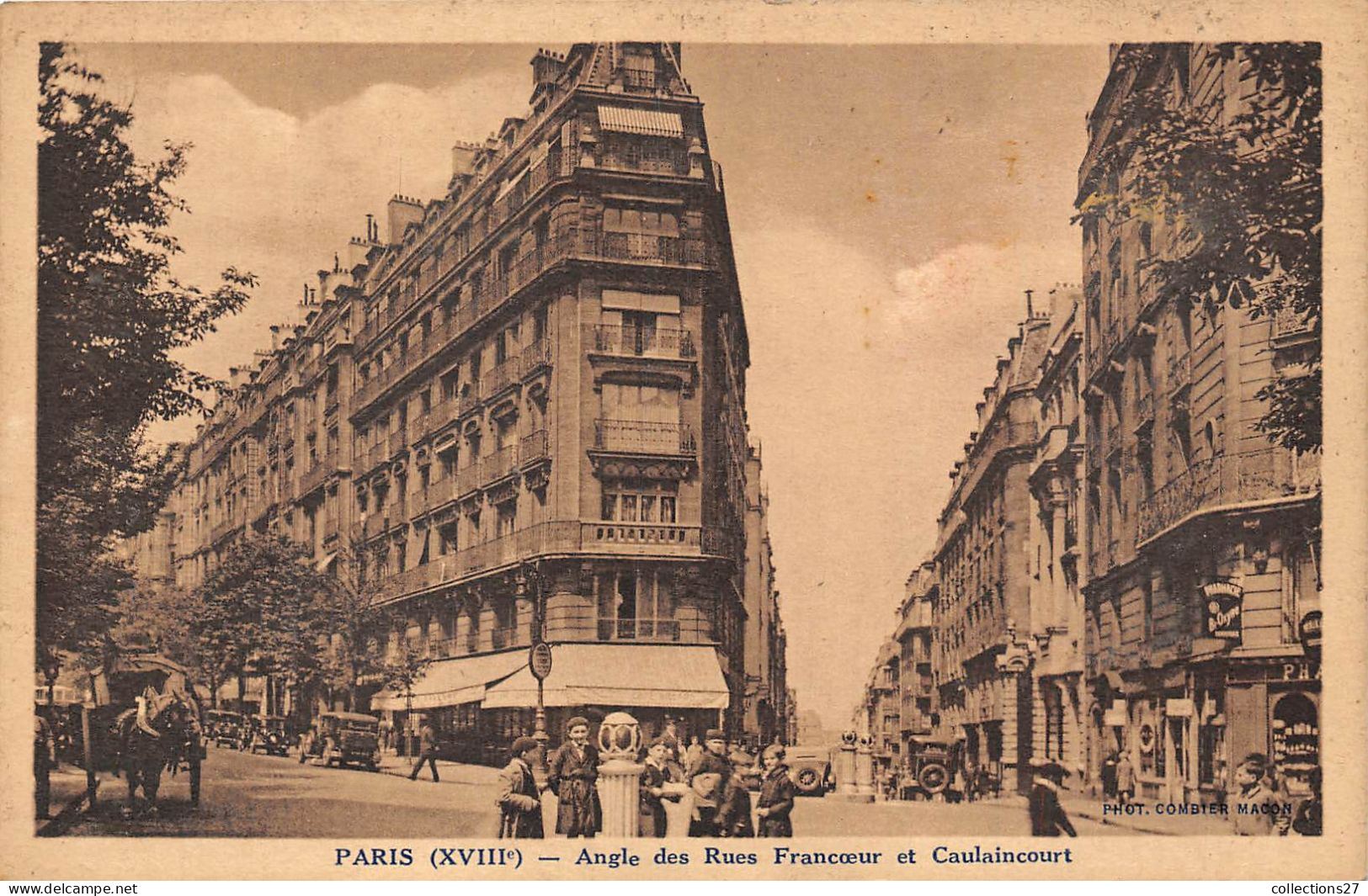 PARIS-75013- ANGLE DES RUES FRANCOEUR ET CAULAINCOURT - Distretto: 13