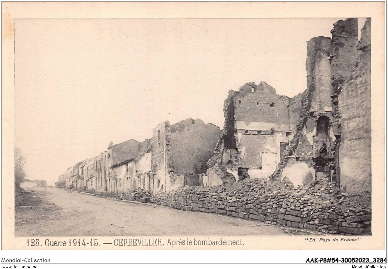 AAKP8-54-0669 - GERBEVILLER - Apres Le Bombardement - Gerbeviller