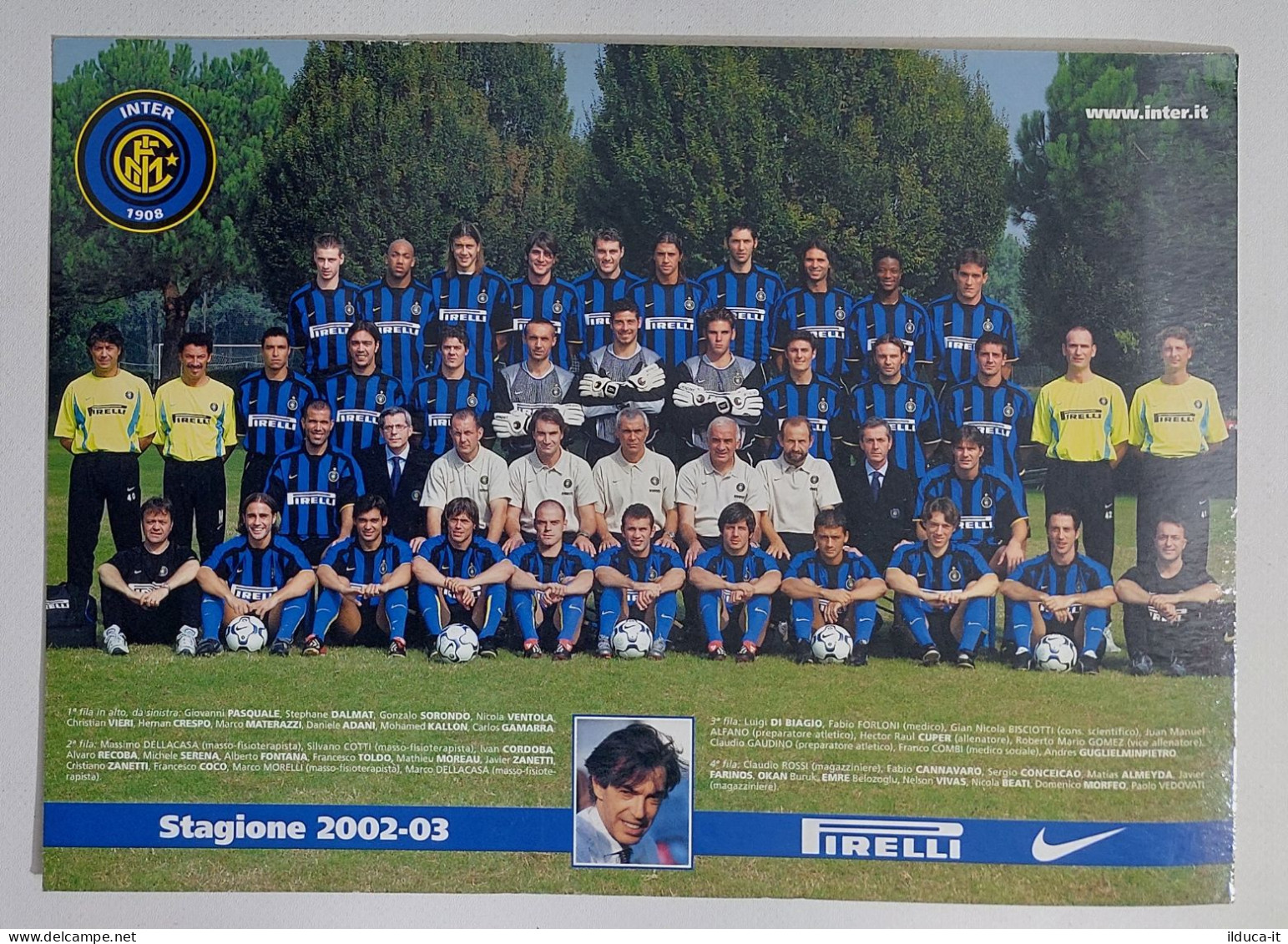 15356 0904 Foto Di Squadra INTER - F.C. Internazionale Stagione 2002-03 - Deportes