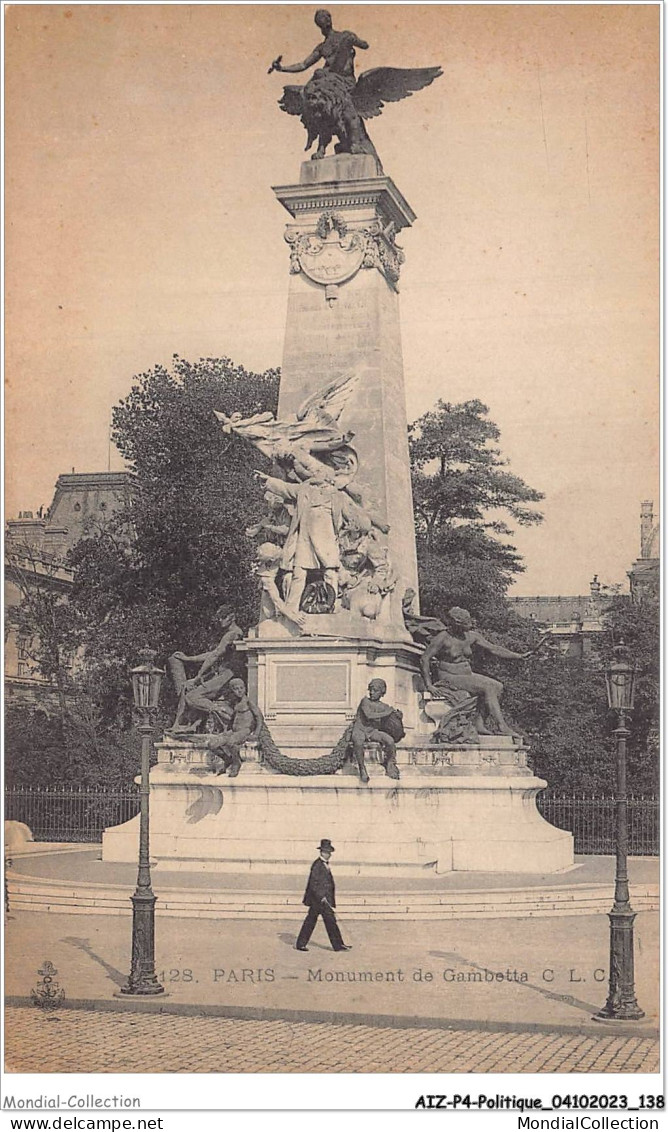 AIZP4-0376 - POLITIQUE - PARIS - MONUMENT DE GAMBETTA - Ohne Zuordnung