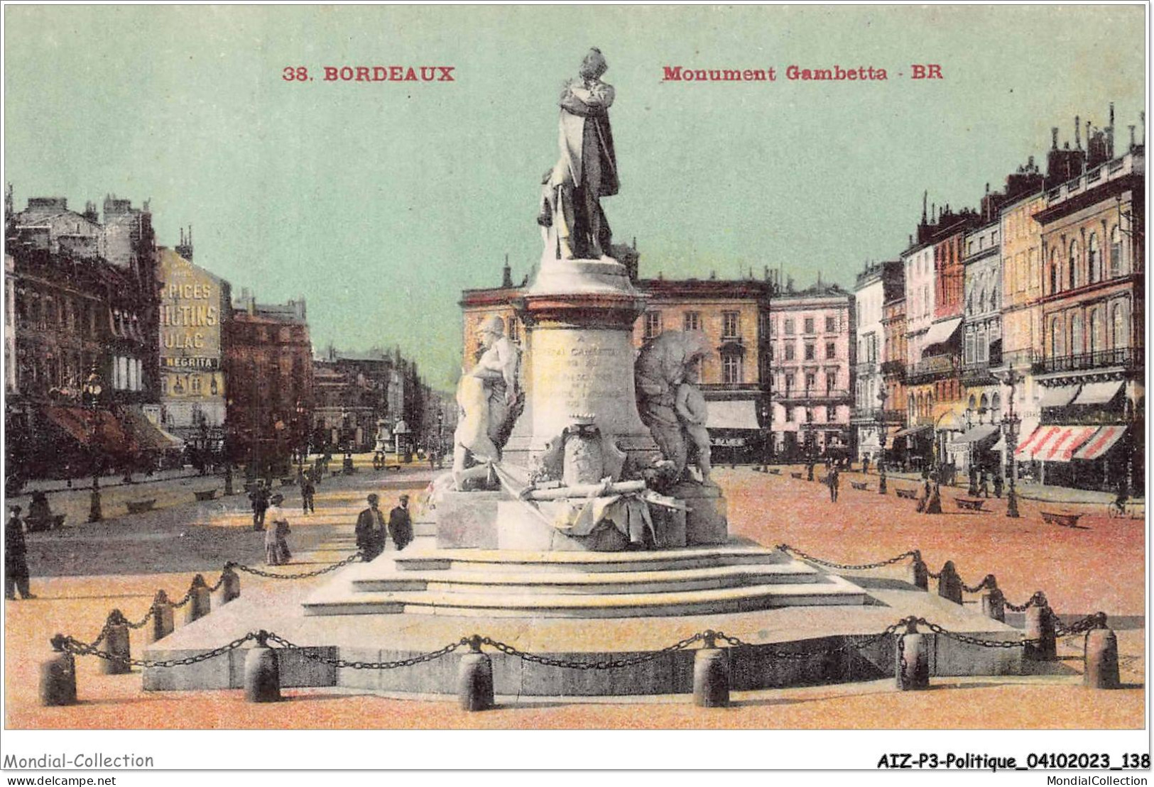 AIZP3-0275 - POLITIQUE - BORDEAUX - MONUMENT GAMBETTA - Non Classés