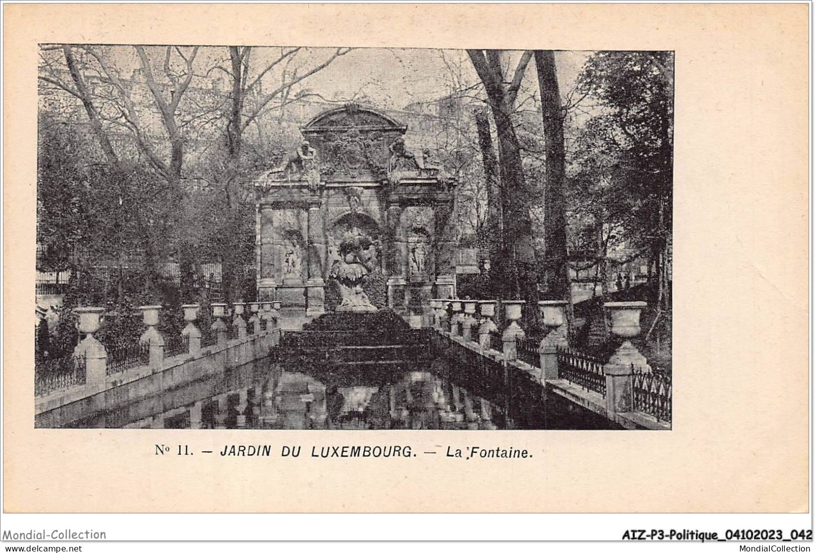 AIZP3-0228 - POLITIQUE - JARDIN DE LUXEMBOURG - LA FONTAINE - Non Classés