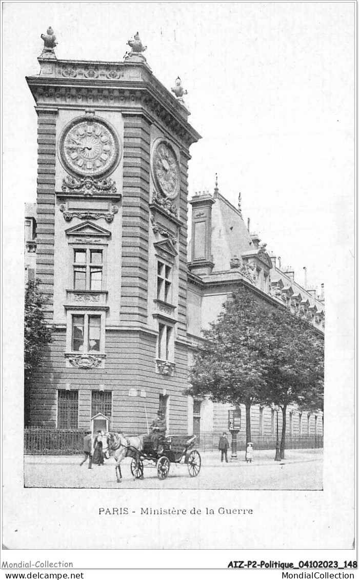 AIZP2-0179 - POLITIQUE - PARIS - MINISTERE DE LA GUERRE - Non Classés