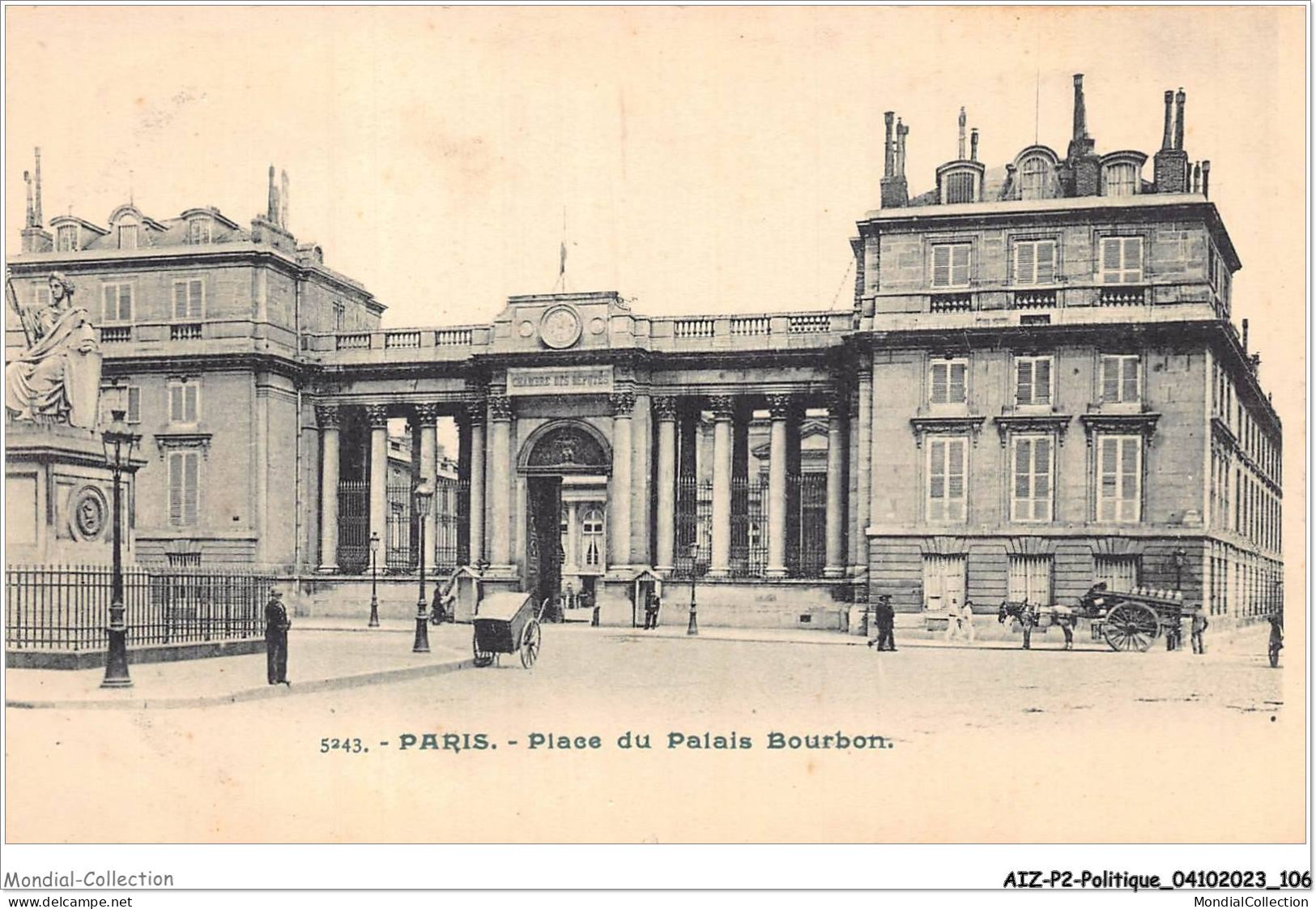 AIZP2-0159 - POLITIQUE - PARIS - PLACE DU PALAIS BOURBON - Non Classés