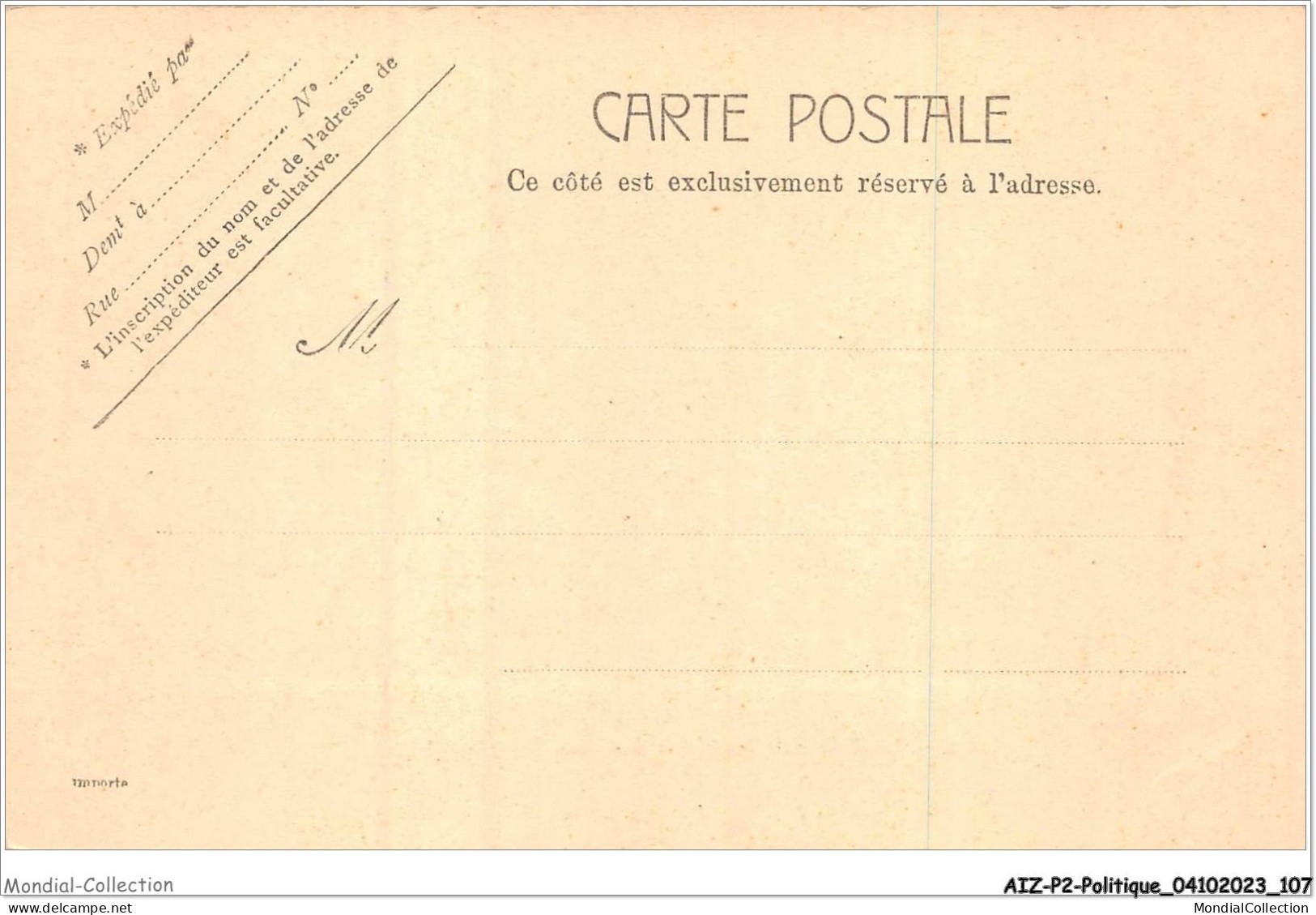 AIZP2-0159 - POLITIQUE - PARIS - PLACE DU PALAIS BOURBON - Unclassified