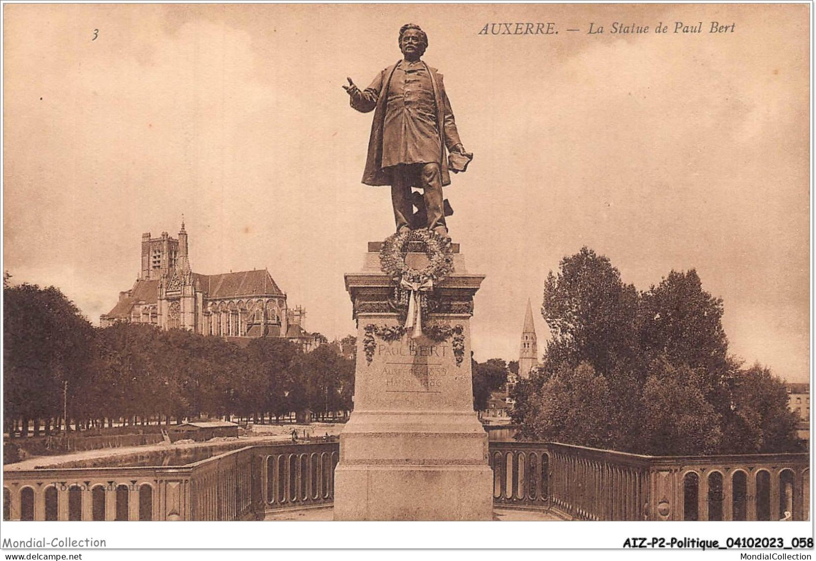 AIZP2-0135 - POLITIQUE - AUXERRE - LA STATUE DE PAUL BERT - Zonder Classificatie