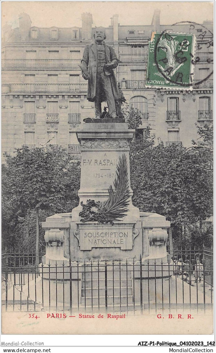 AIZP1-0072 - POLITIQUE - PARIS - STATUE DE RASPAIL - Unclassified