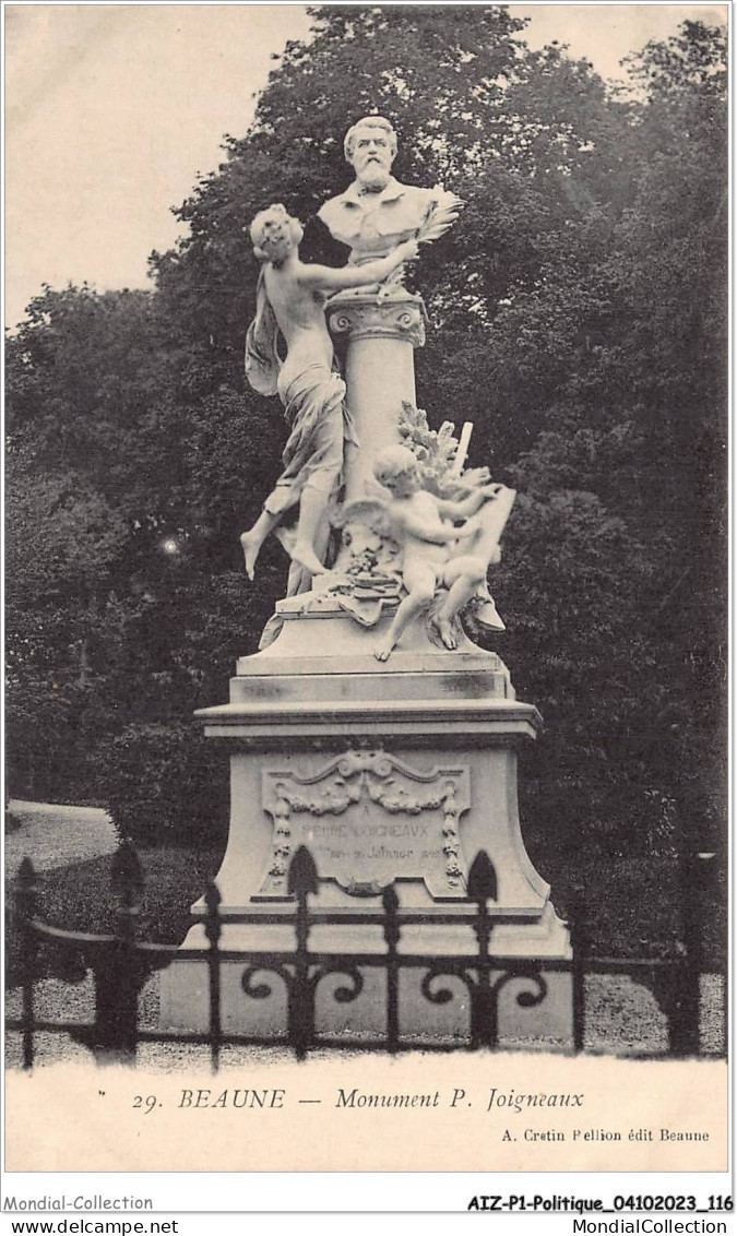 AIZP1-0059 - POLITIQUE - BEAUNE - MONUMENT P JOIGNEAUX - Non Classés