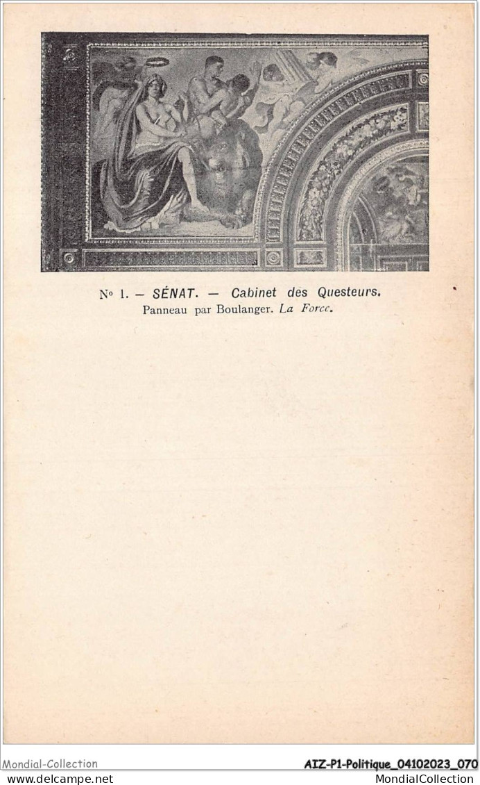 AIZP1-0036 - POLITIQUE - SENAT - CABINET DES QUESTEURS - Non Classificati
