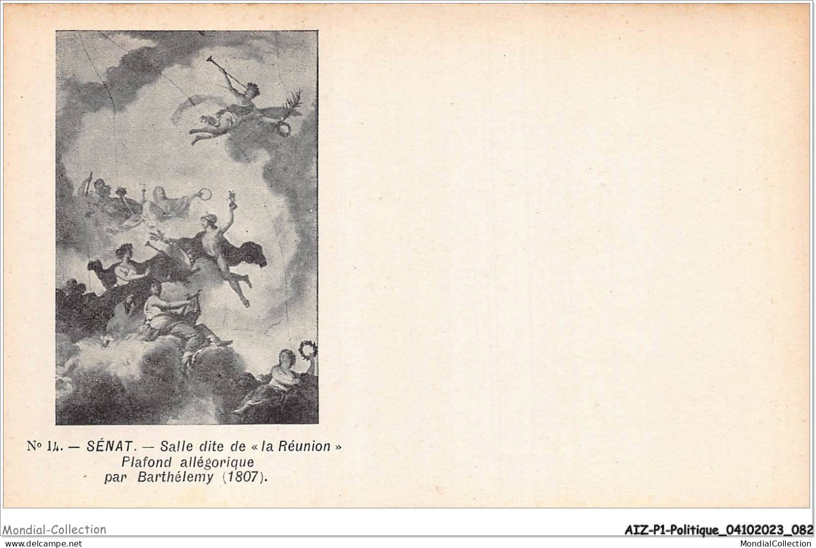 AIZP1-0042 - POLITIQUE - SENAT - SALLE DITE DE LA REUNION - PLAFOND ALLEGORIQUE PAR BARTHELEMY - Sin Clasificación