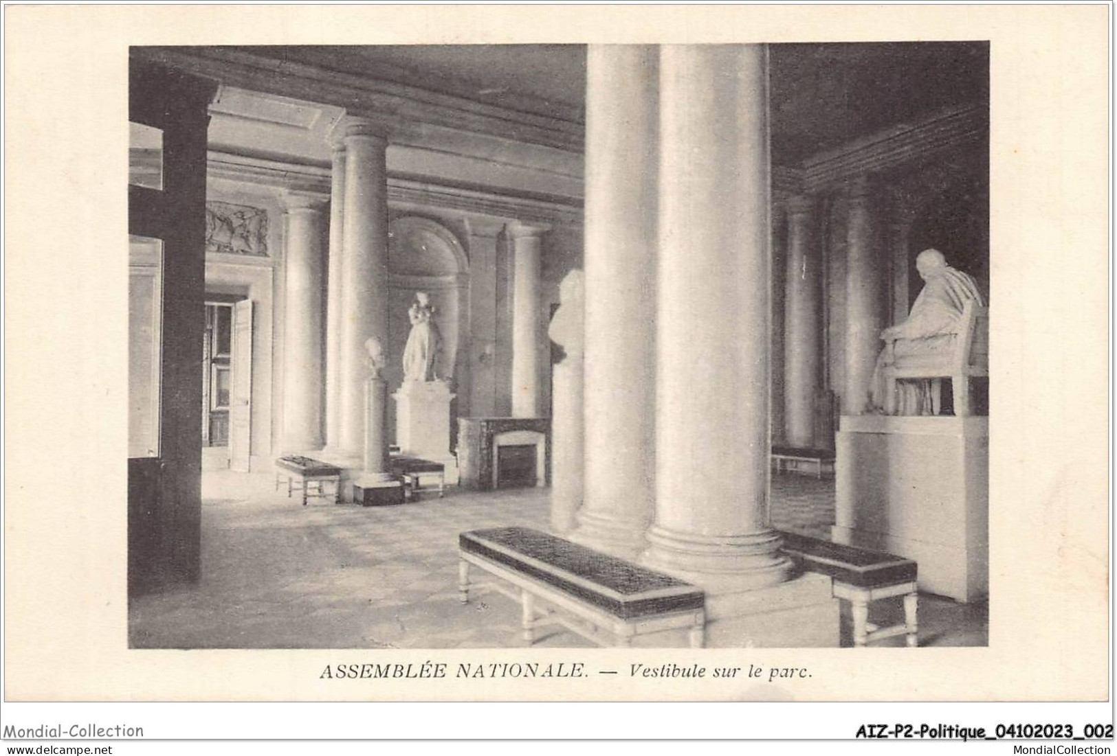 AIZP2-0107 - POLITIQUE - ASSEMBLEE NATIONALE - VESTIBULE SUR LE PARC - Non Classés