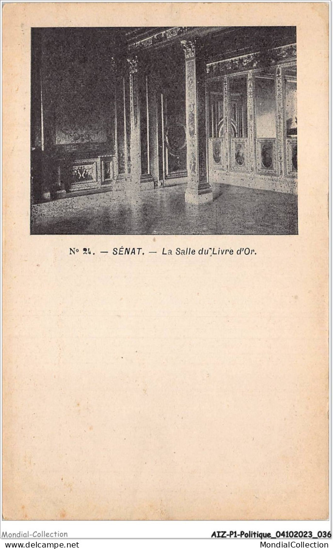 AIZP1-0019 - POLITIQUE - SENAT - LA SALLE DU LIVRE D'OR - Unclassified