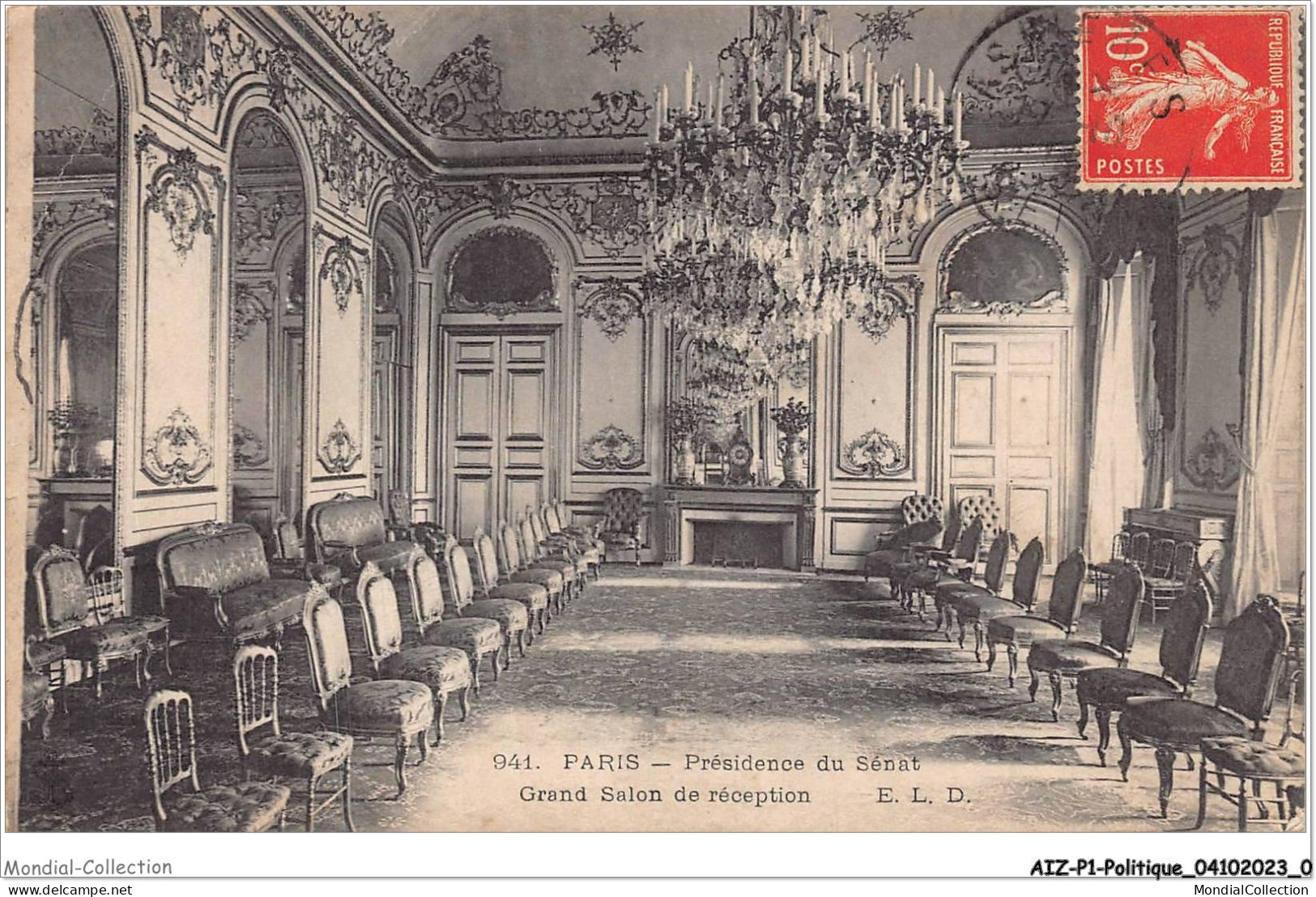 AIZP1-0001 - POLITIQUE - PARIS - PRESIDENCE DU SENAT - GRAND SALON DE RECEPTION - Ohne Zuordnung