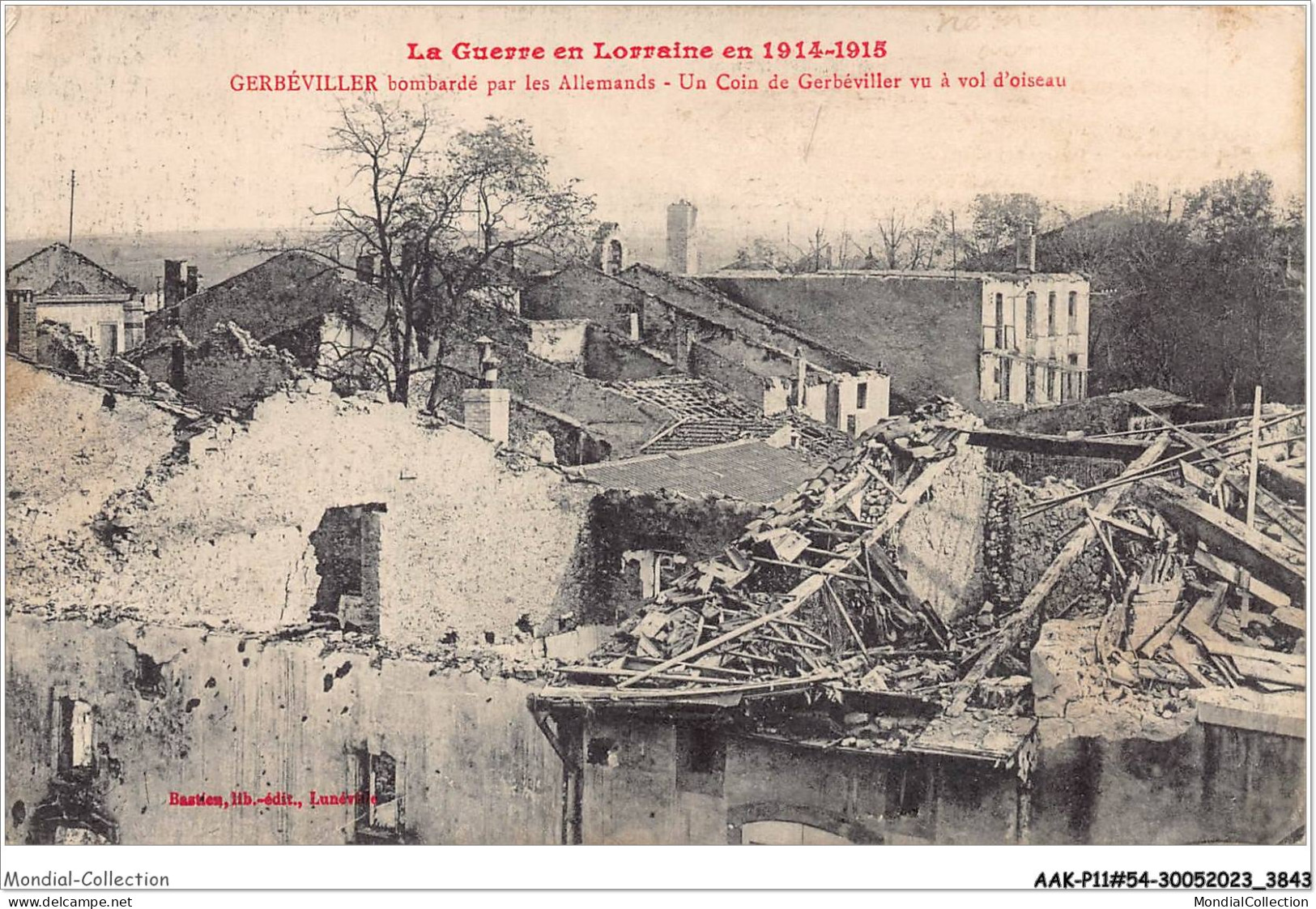 AAKP11-54-0946 -  GERBEVILLER Bombardé Par Les Allemands - Un Coin De Gerbeviller - Gerbeviller