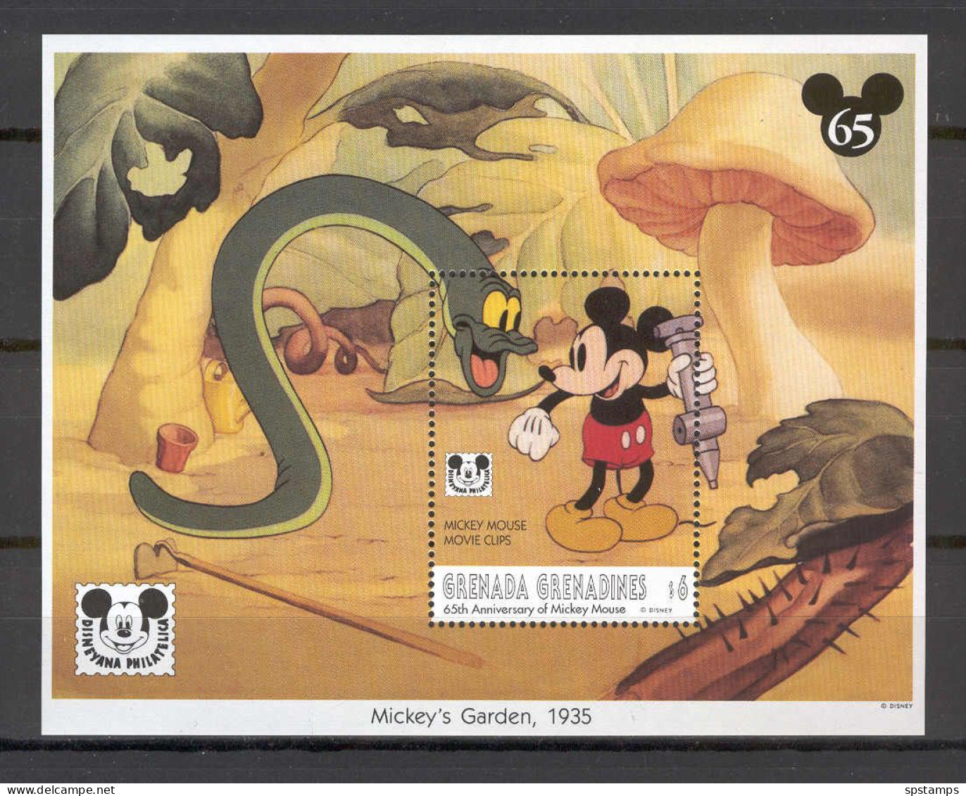 Disney Grenada Gr 1993 Mickey's Garden MS MNH - Disney